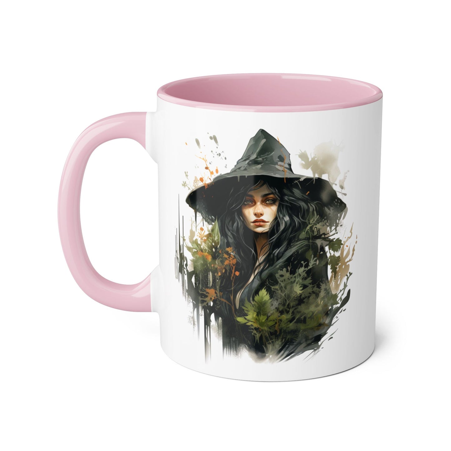 Witchy Vibes Accent Mug - 11oz Coffee Cup with Enchanting Caffeine Design