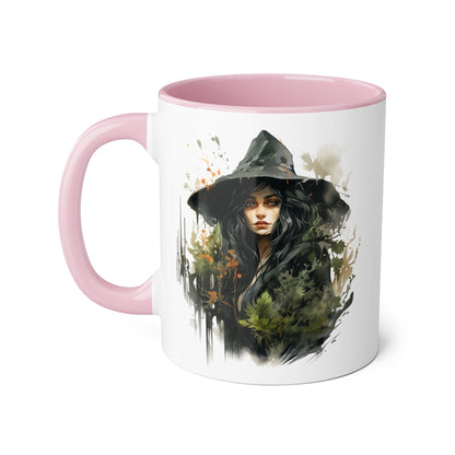 Witchy Vibes Accent Mug - 11oz Coffee Cup with Enchanting Caffeine Design