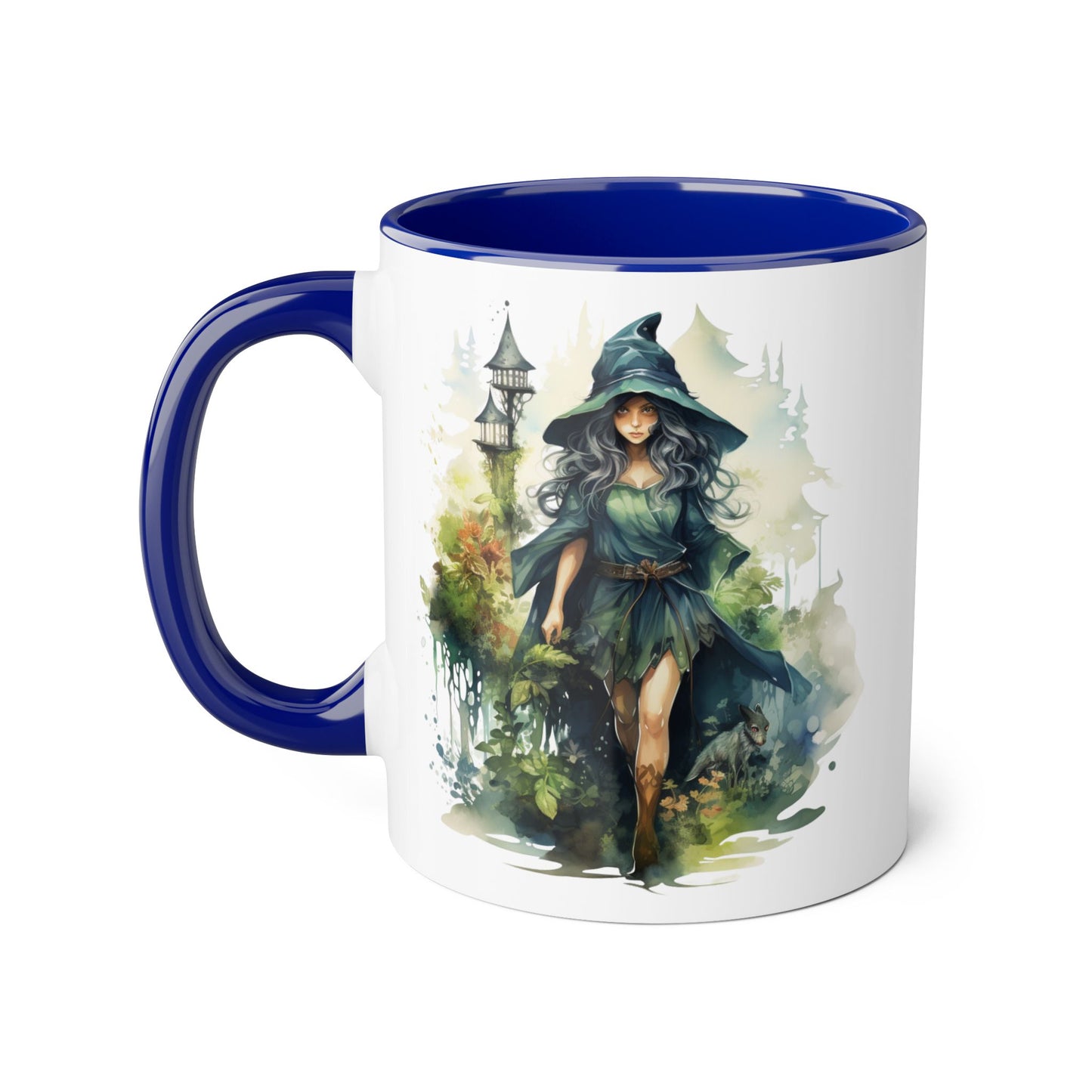Witchy Vibes Accent Mug - 11oz Coffee Cup with Enchanting Caffeine Design