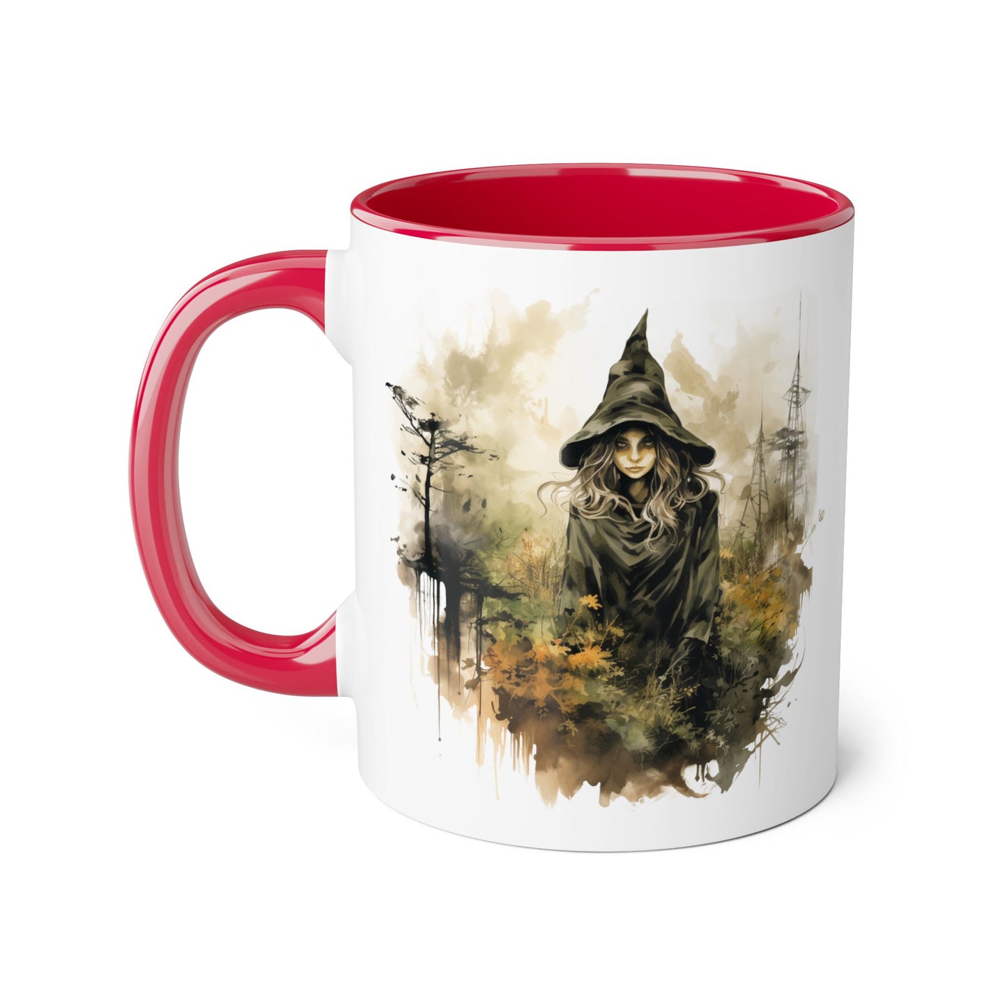 Witchy Vibes Accent Mug - 11oz Coffee Cup with Enchanting Caffeine Design