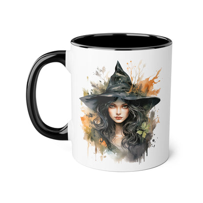 Witchy Vibes Accent Mug - 11oz Coffee Cup with Enchanting Caffeine Design