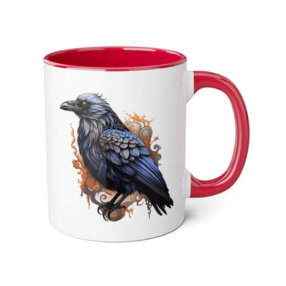Raven 11 0z two tone ceramic mug