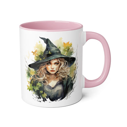 Witchy Vibes Accent Mug - 11oz Coffee Cup with Enchanting Caffeine Design