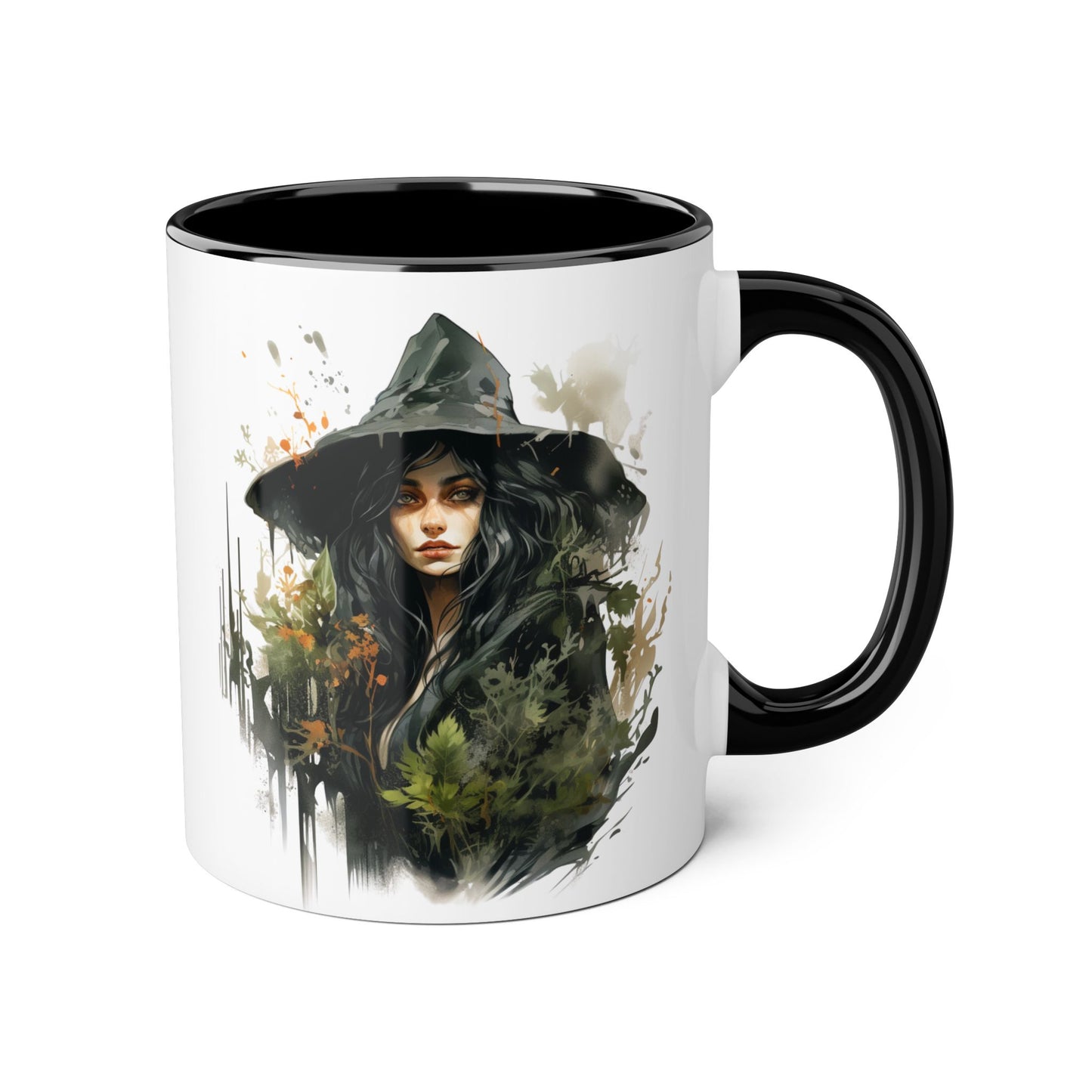 Witchy Vibes Accent Mug - 11oz Coffee Cup with Enchanting Caffeine Design
