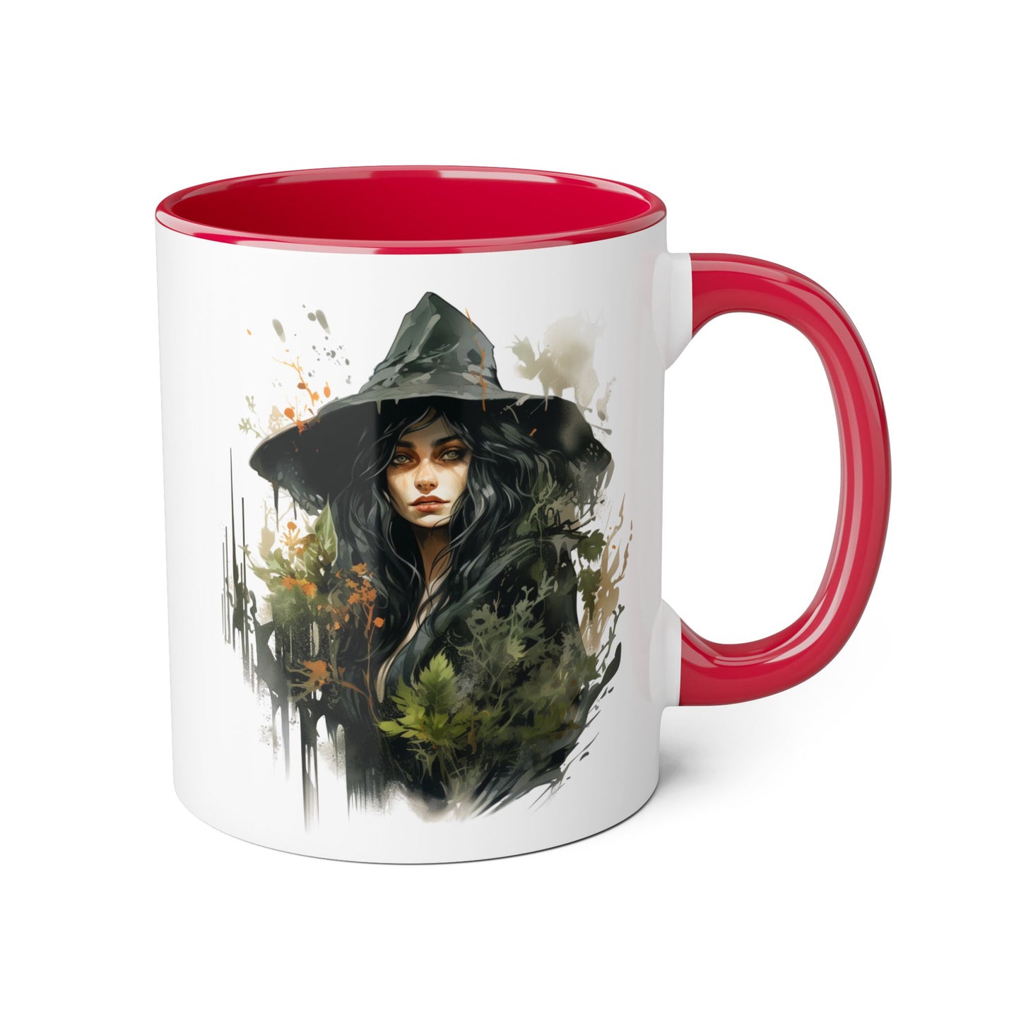 Witchy Vibes Accent Mug - 11oz Coffee Cup with Enchanting Caffeine Design