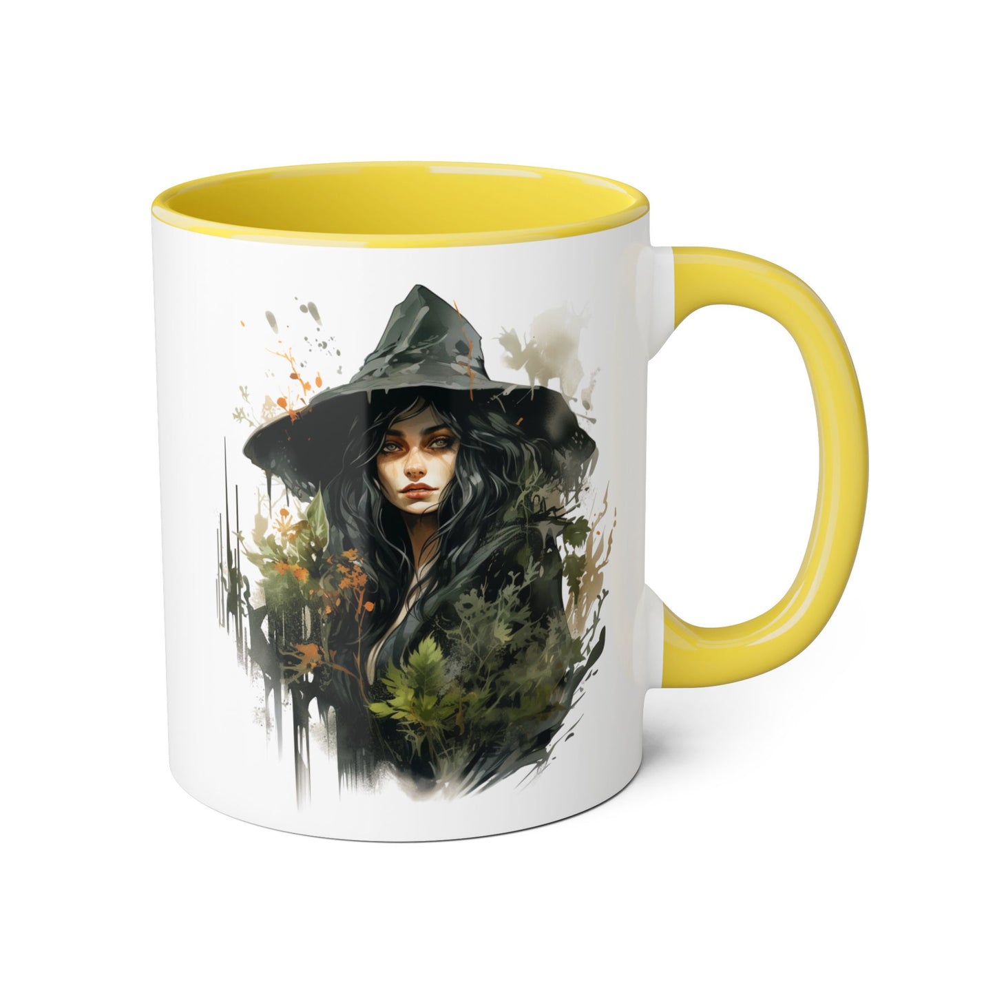 Witchy Vibes Accent Mug - 11oz Coffee Cup with Enchanting Caffeine Design