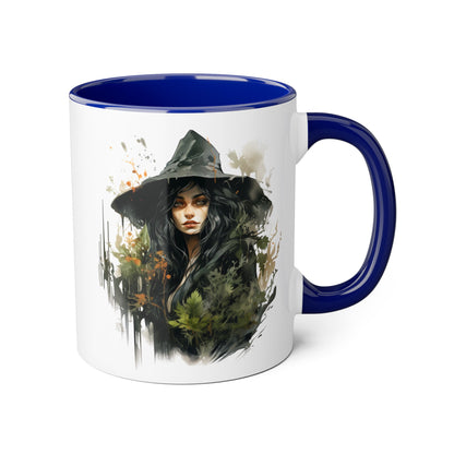 Witchy Vibes Accent Mug - 11oz Coffee Cup with Enchanting Caffeine Design