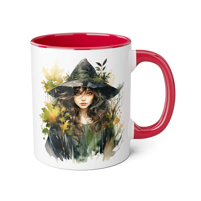 Witchy Vibes Accent Mug - 11oz Coffee Cup with Enchanting Caffeine Design