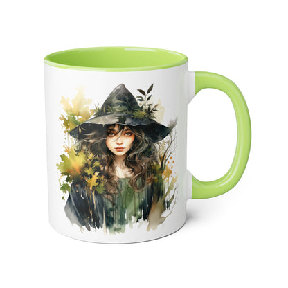 Witchy Vibes Accent Mug - 11oz Coffee Cup with Enchanting Caffeine Design