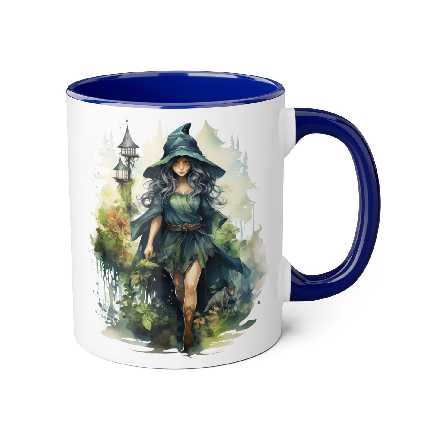 Witchy Vibes Accent Mug - 11oz Coffee Cup with Enchanting Caffeine Design