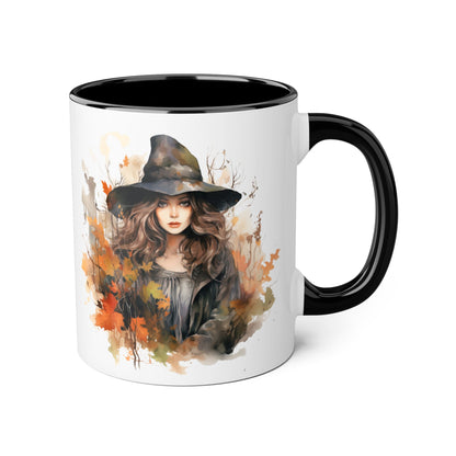 Witchy Vibes Accent Mug - 11oz Coffee Cup with Enchanting Caffeine Design