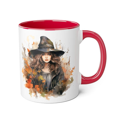 Witchy Vibes Accent Mug - 11oz Coffee Cup with Enchanting Caffeine Design