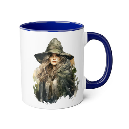 Witchy Vibes Accent Mug - 11oz Coffee Cup with Enchanting Caffeine Design