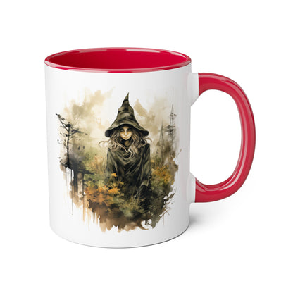 Witchy Vibes Accent Mug - 11oz Coffee Cup with Enchanting Caffeine Design