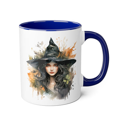 Witchy Vibes Accent Mug - 11oz Coffee Cup with Enchanting Caffeine Design