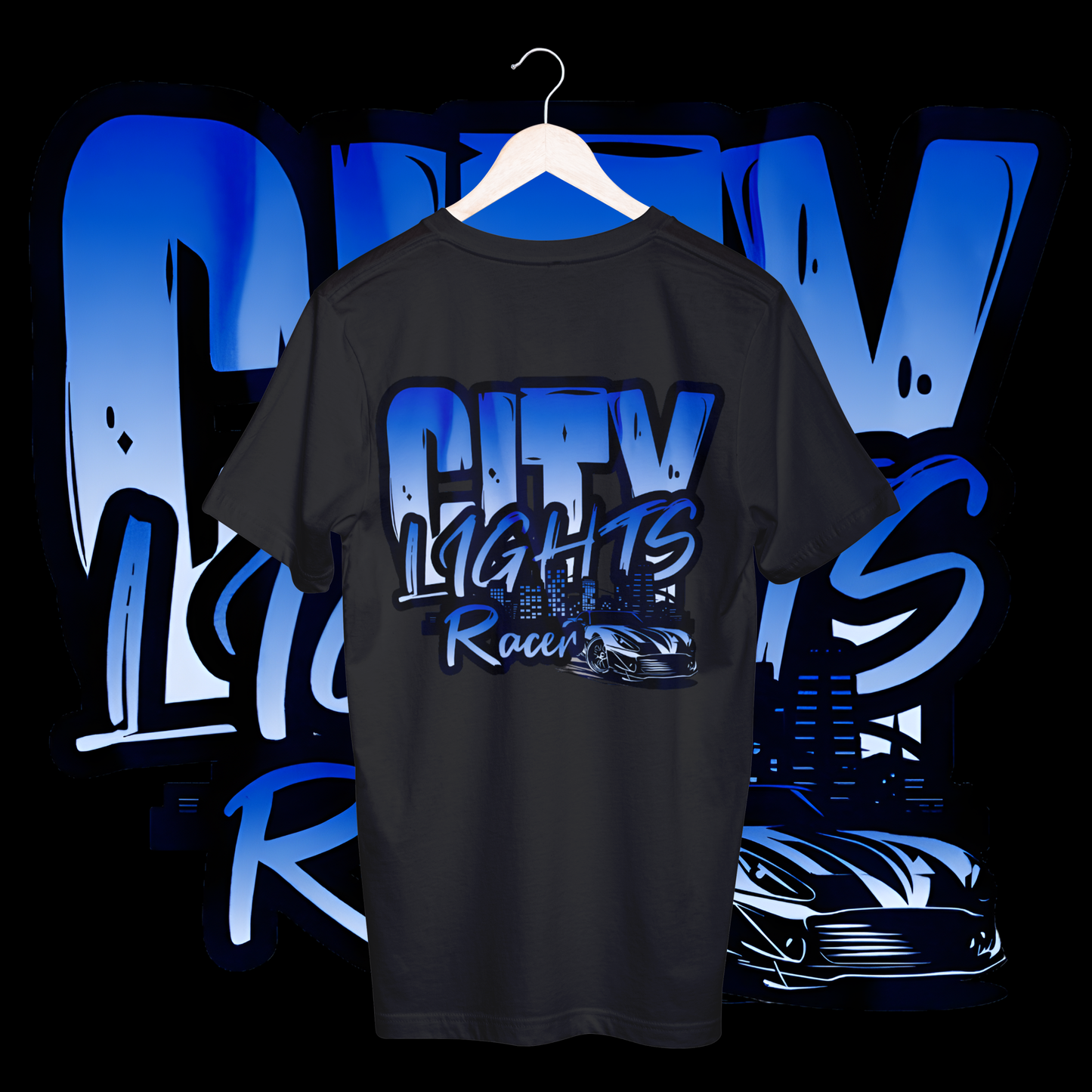 Men's city lights racer T-shirt