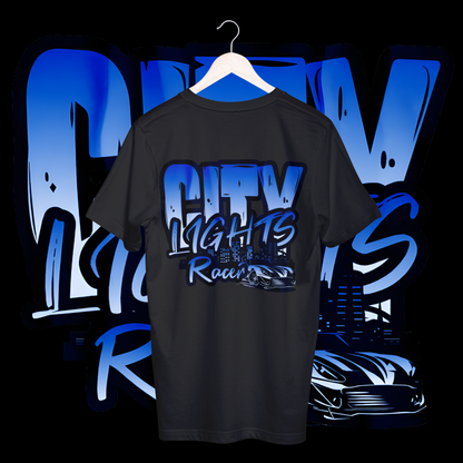 Men's city lights racer T-shirt