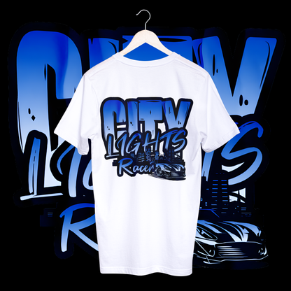 Men's city lights racer T-shirt