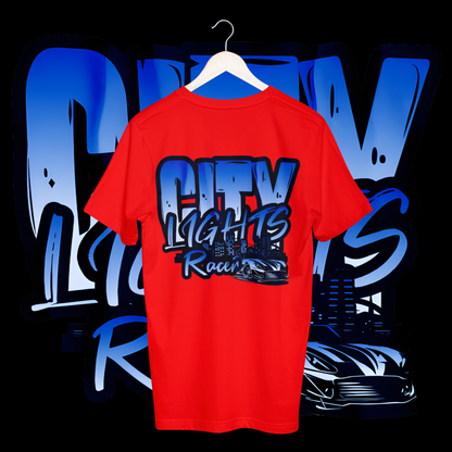 Men's city lights racer T-shirt