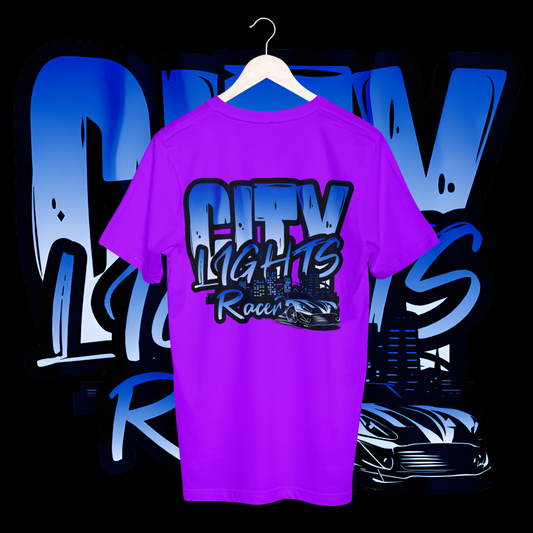 Men's city lights racer T-shirt