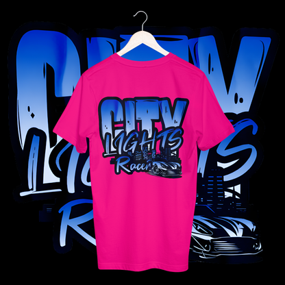 Men's city lights racer T-shirt