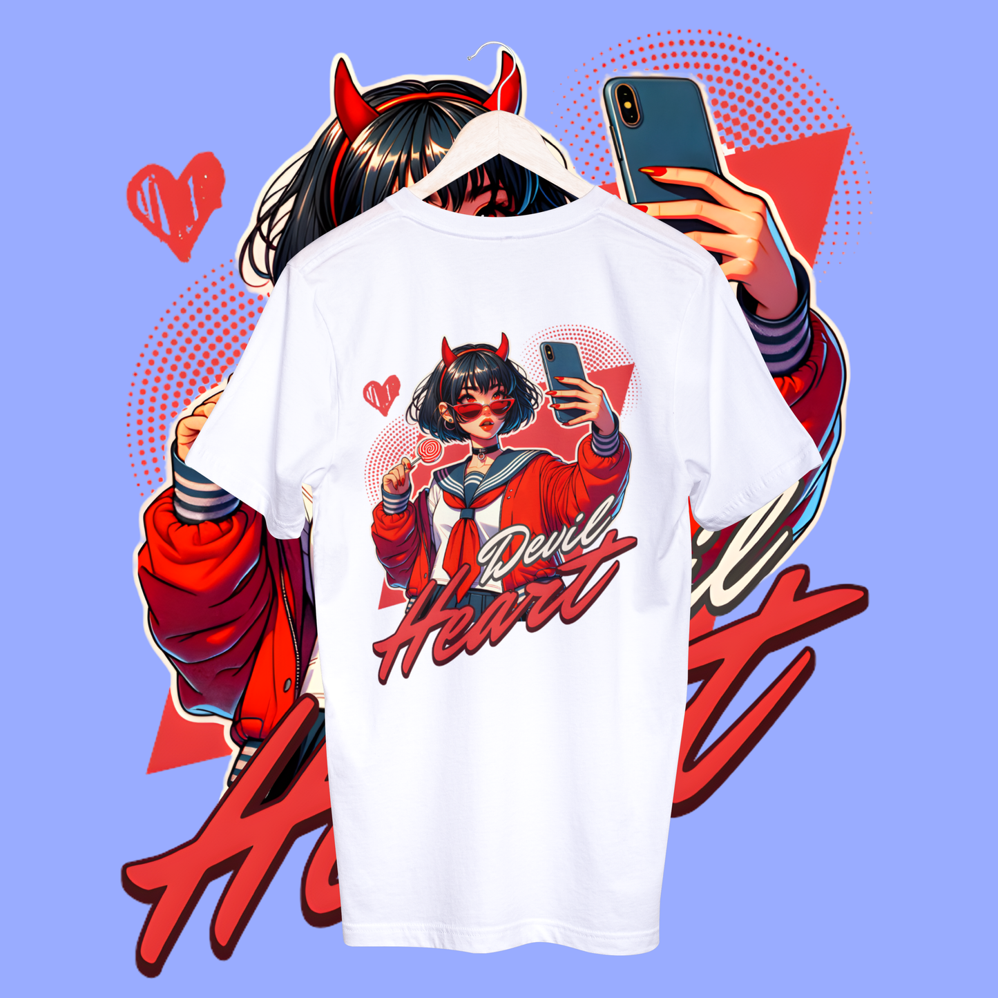 Women's devil heart T-shirt