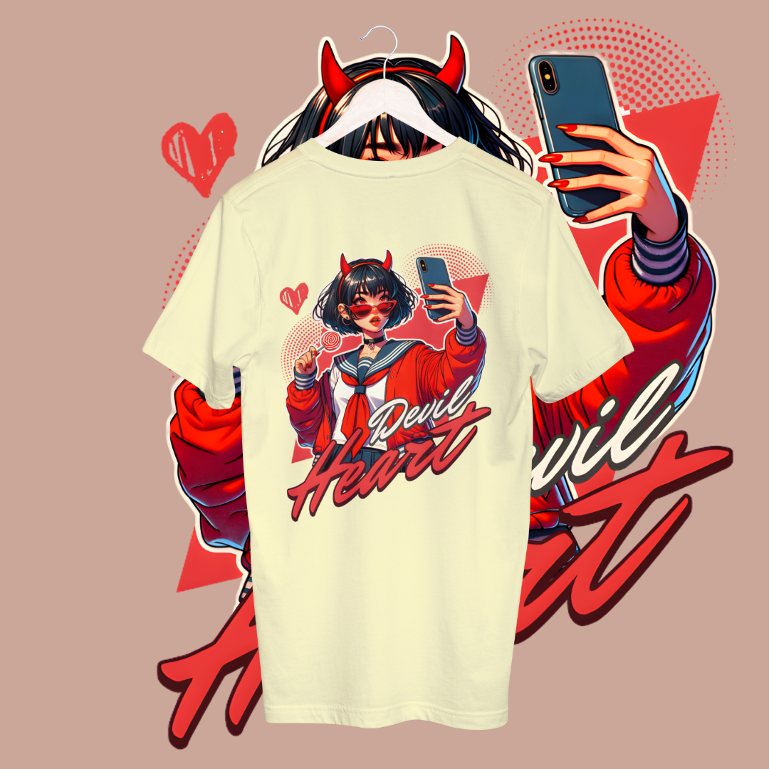 Women's devil heart T-shirt