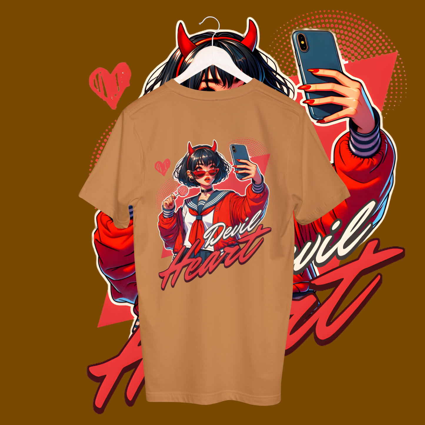 Women's devil heart T-shirt