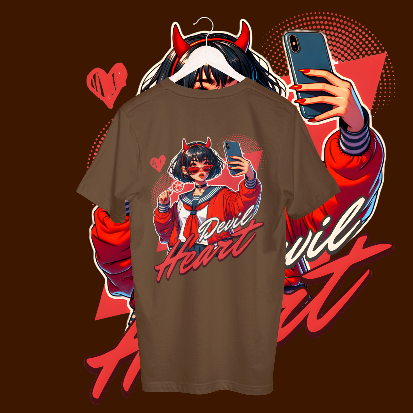 Women's devil heart T-shirt
