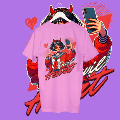 Women's devil heart T-shirt