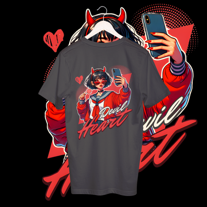 Women's devil heart T-shirt
