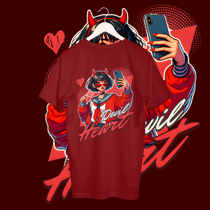 Women's devil heart T-shirt