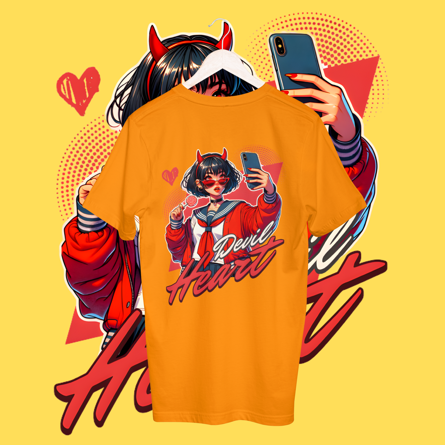 Women's devil heart T-shirt