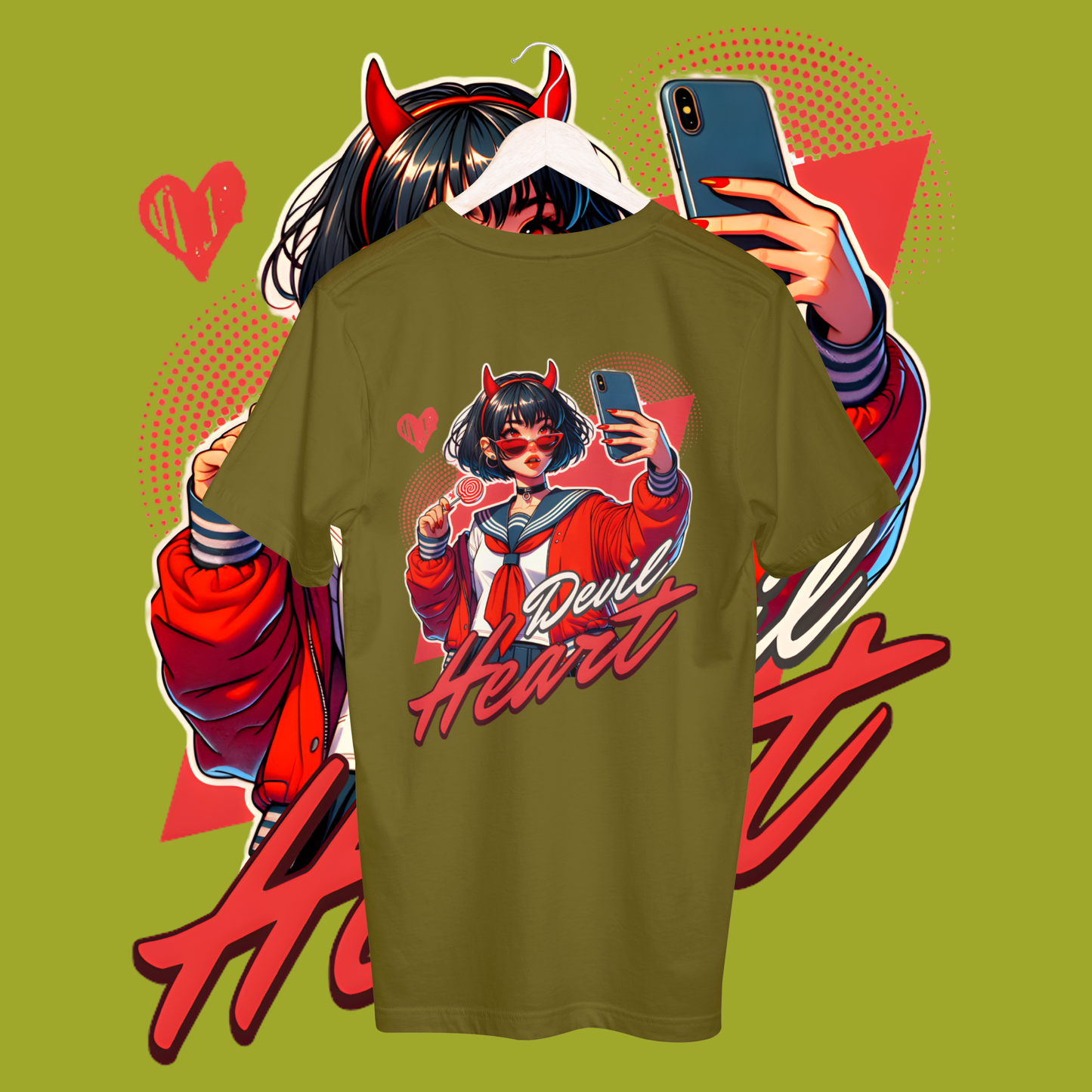 Women's devil heart T-shirt