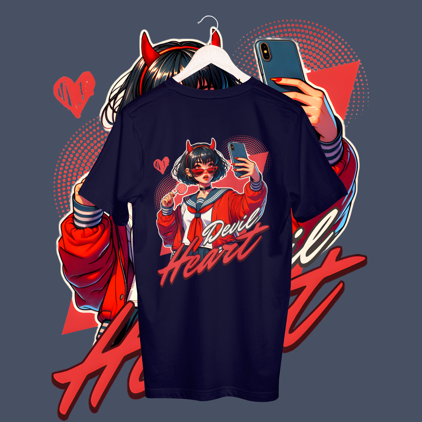 Women's devil heart T-shirt