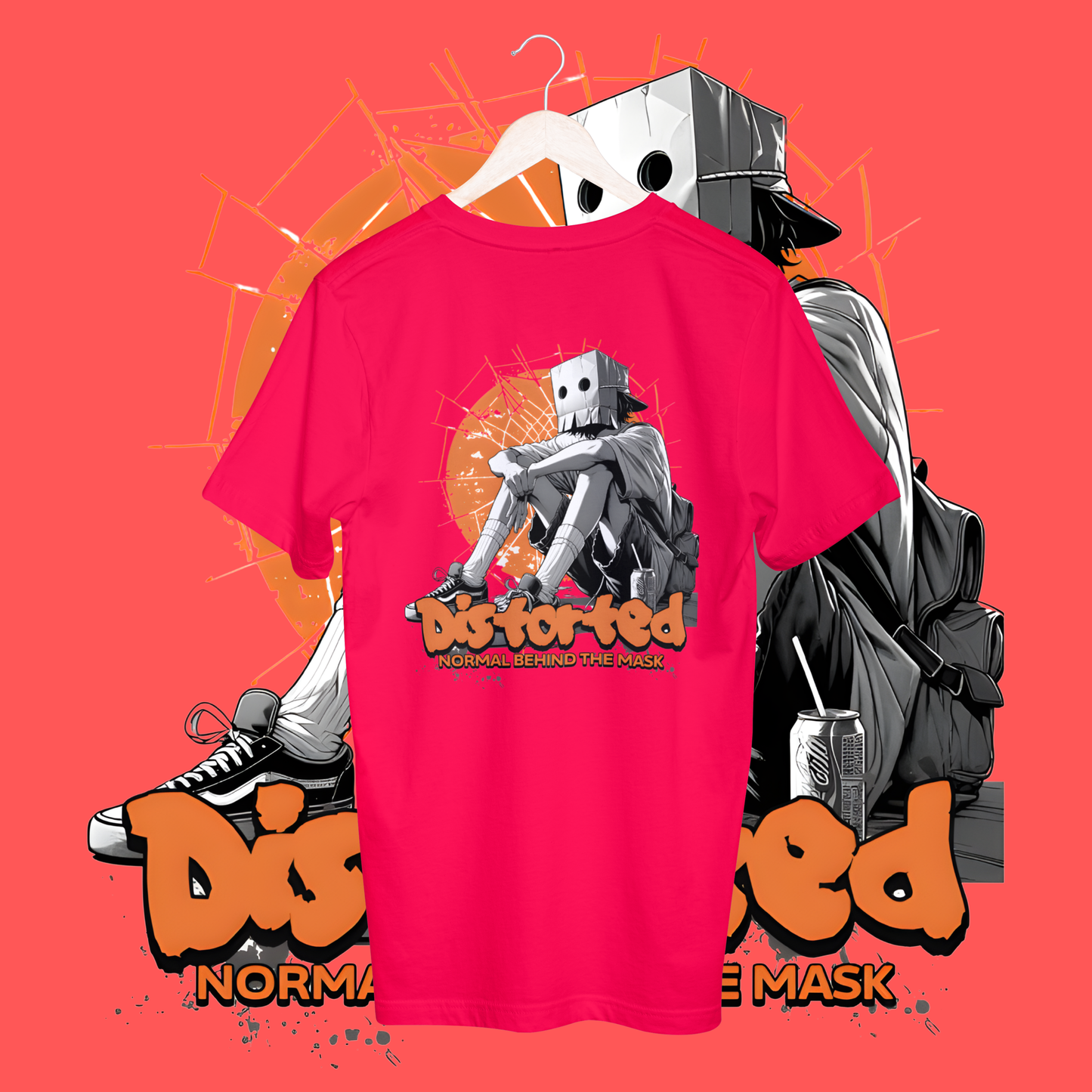 Women's distorted T-shirt