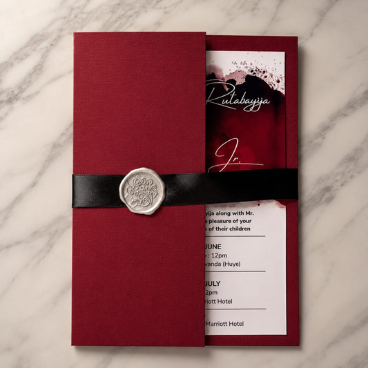 Pocket Sleeve Wedding Invitation.