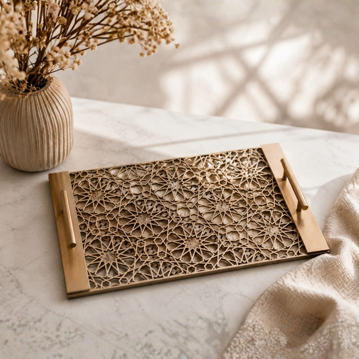 Laser Cut MDF Decorative Serving Tray.