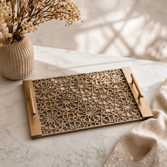 Laser Cut MDF Decorative Serving Tray.