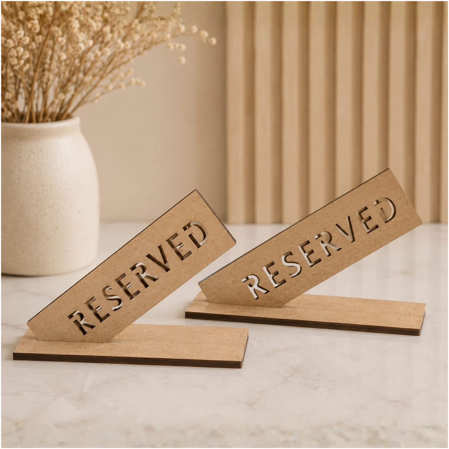 Reserved Table Sign – 2mm MDF Wood.