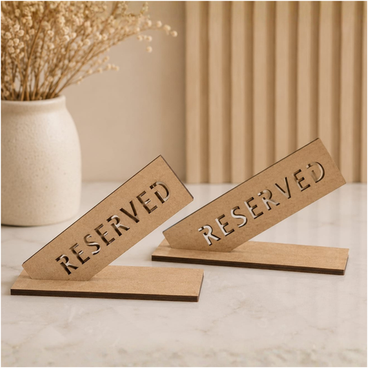 Reserved Table Sign – 2mm MDF Wood.