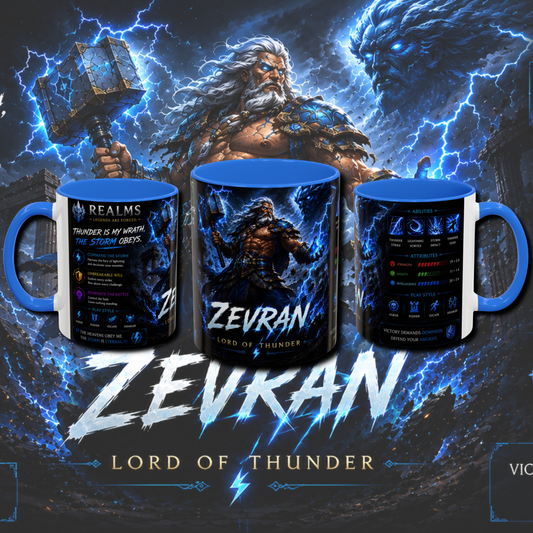 "Realms" two tone gaming mug.