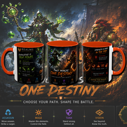 "Realm" two tone gaming mug.