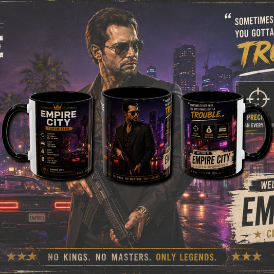 "Empire city" two tone gaming mug.