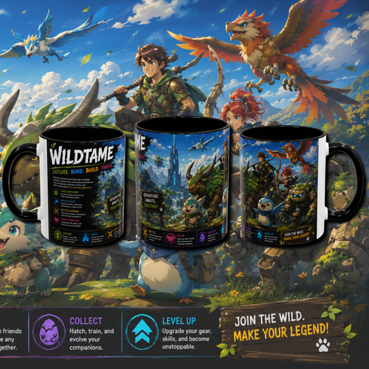 "Wild tame" two tone gaming mug.
