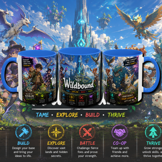 "wild bound" two tone gaming mug.