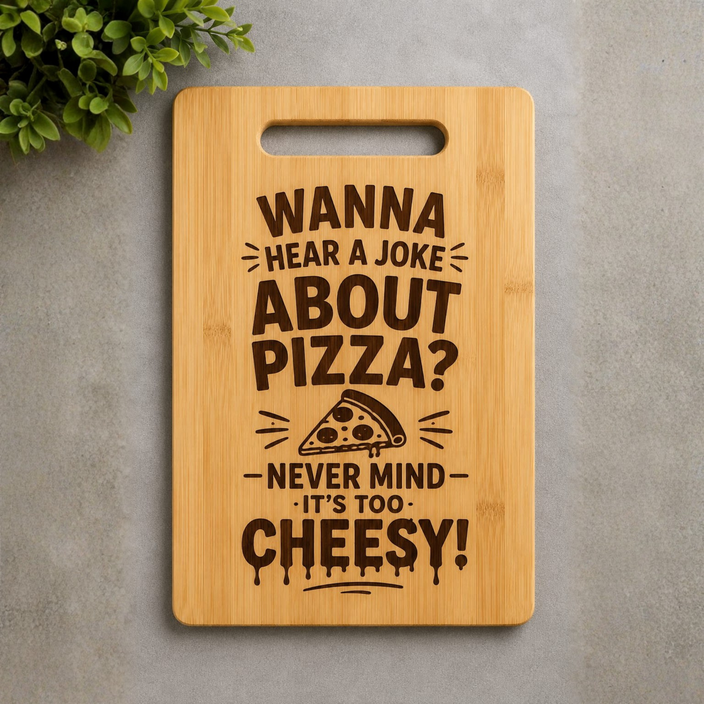 Funny Engraved Bamboo Cutting Board.