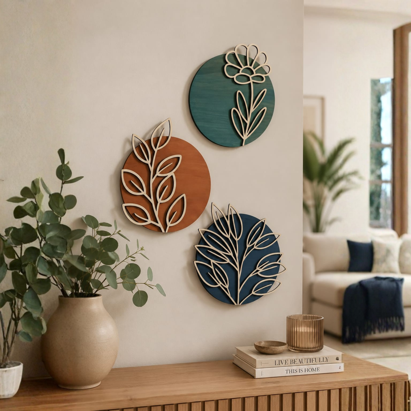 Botanical MDF Wall Art.