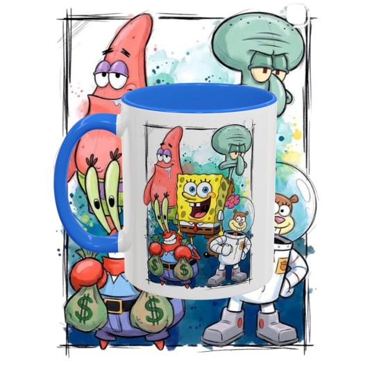 "Animation" two tone sublimation mug.