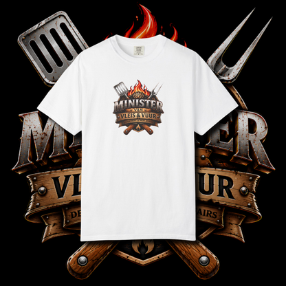 Men's "minister van vleis en vuur" t-shirt.